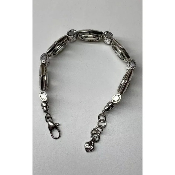 Brighton Silver Plated Bracelet Clear Crystals Beautiful Bracelet - Picture 9 of 11